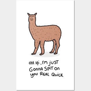 Grumpy Alpaca Posters and Art